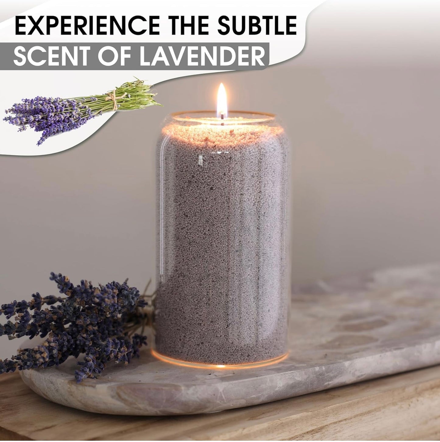 Lavender candle pearls