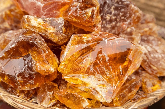 Amber candle pearls